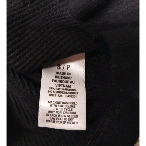 Cape Juby Tank Top Womens Junior Size Small Fitted Mock Neck Ribbed Work Y2K 90s - Picture 4 of 8